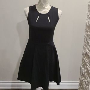 Cynthia Rowley fit and flare stretch Black dress